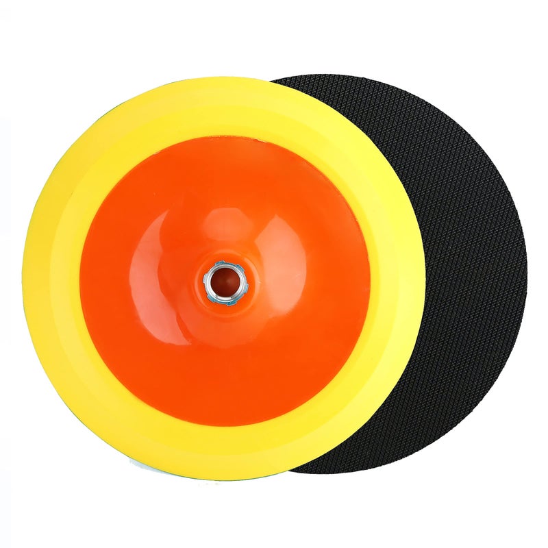 Ouya 8 inch Hook and Loop Polishing Pads 5/8â€-11 Thread Backing Plate for Rotary Polishing Mechine - Image 2